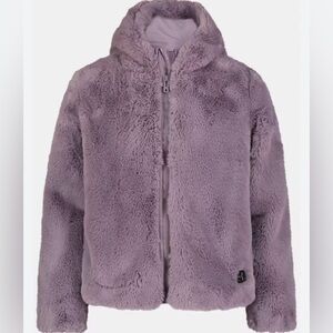 ' Under Armour Cozy Lilac Faux Fur Zip-Up Hoodie